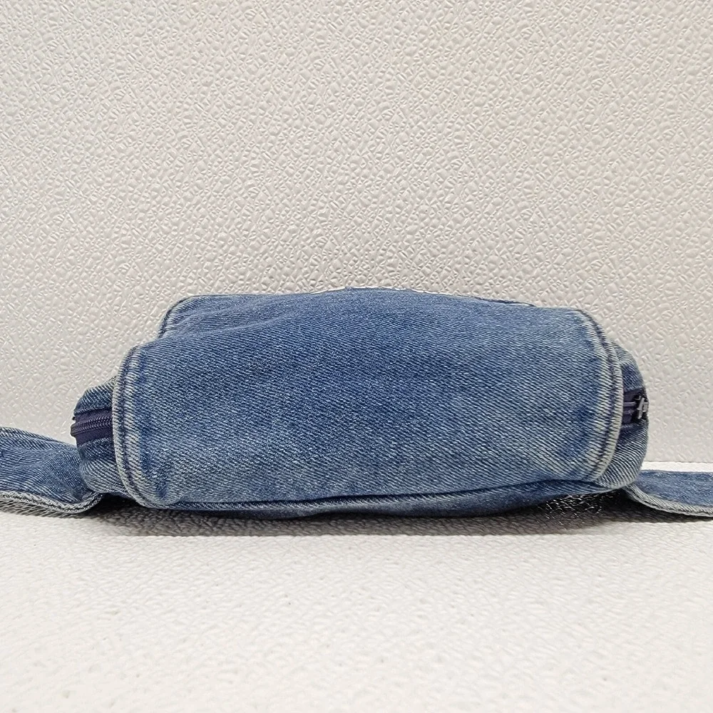 Vintage Arizona Jean Co. Kids Blue Denim Fanny Pack Waist Bag 90s - Adjustable